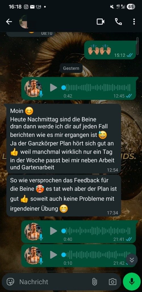 Kundennachricht 7, anonymisiert