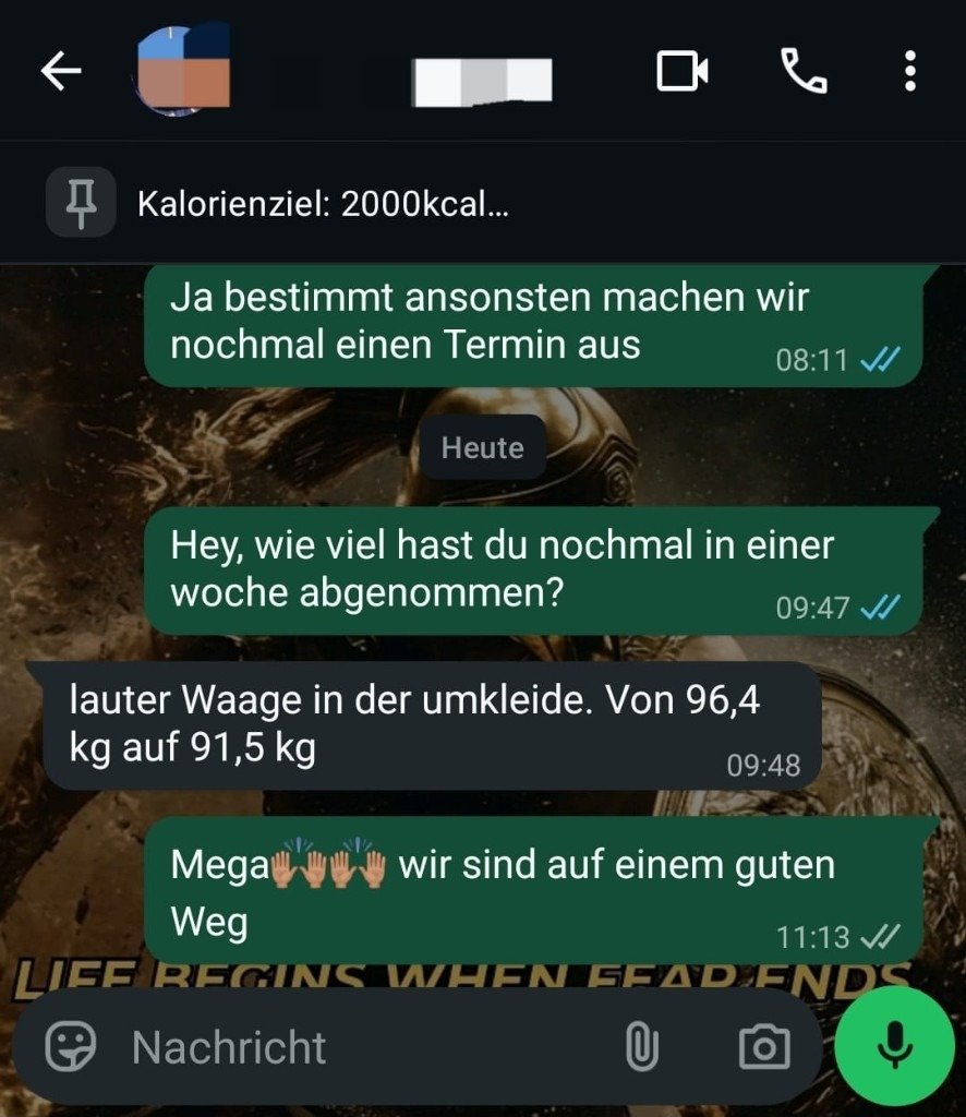 Kundennachricht 9, anonymisiert