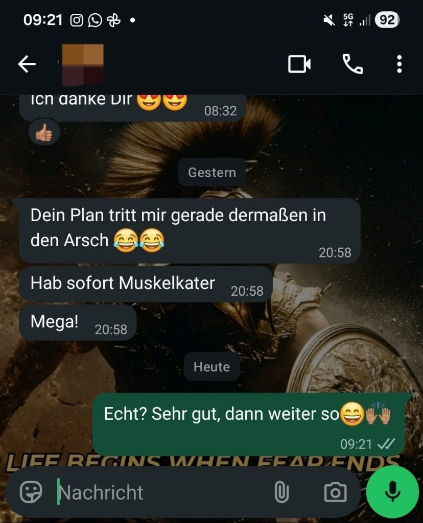 Kundennachricht 10, anonymisiert