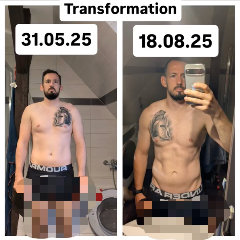 Transformation Muskelaufbau